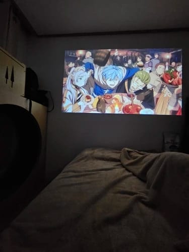 Customer photo review of Full HD Mini Portable Projector