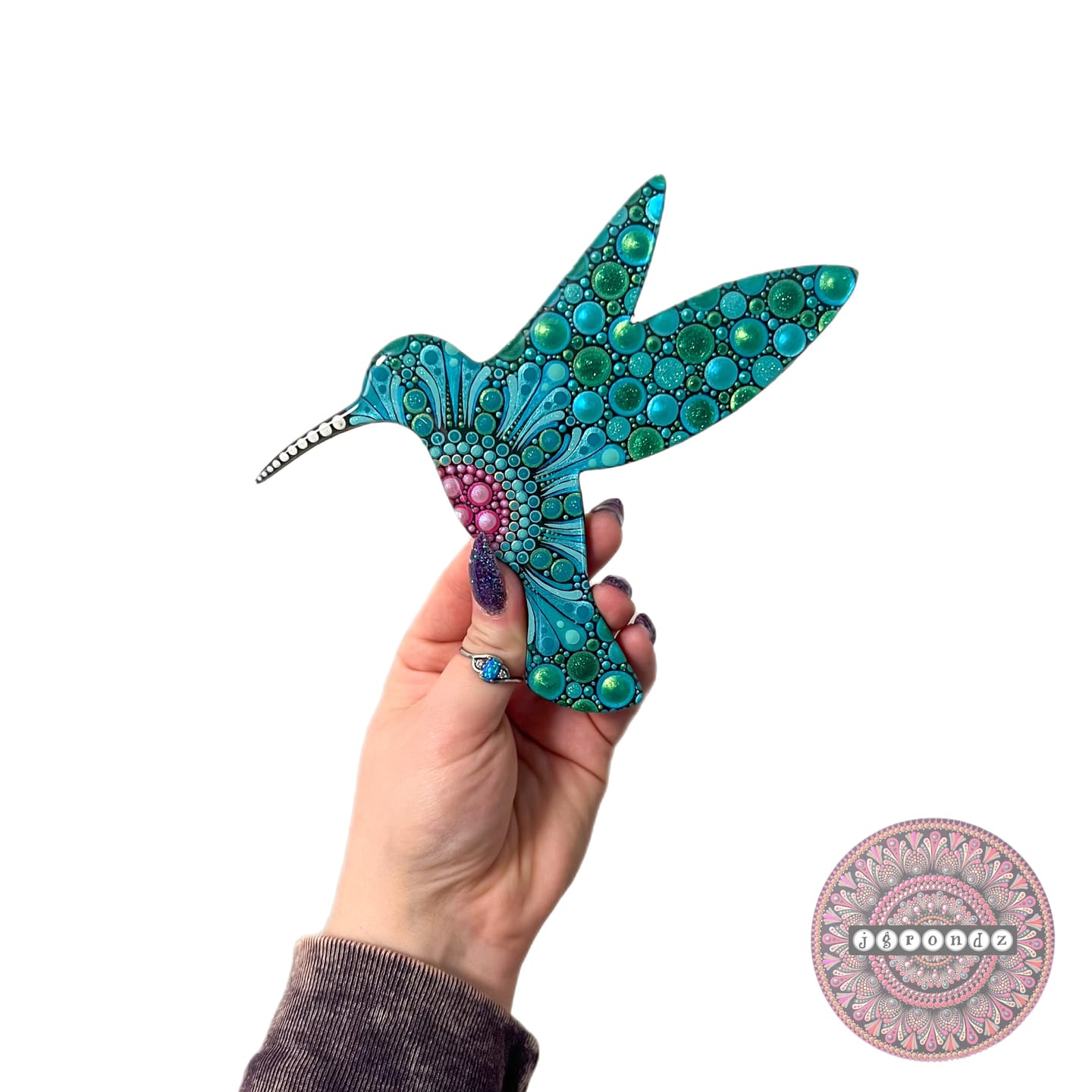 Customer photo review of Unfinished Wood Hummingbird Shape - Bird Animal - Craft - up to 24" DIY