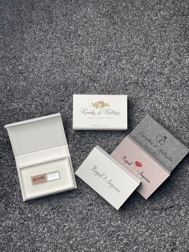 Customer photo review of White fabric USB box