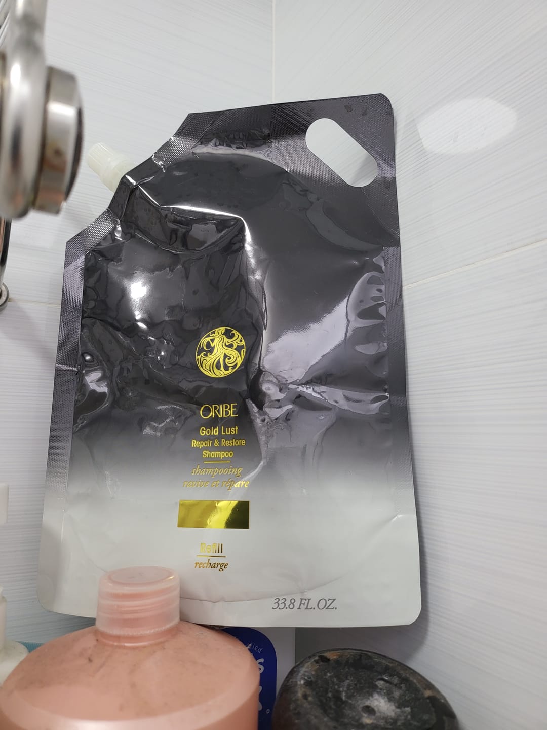 Customer photo review of Gold Lust Repair & Restore Shampoo
