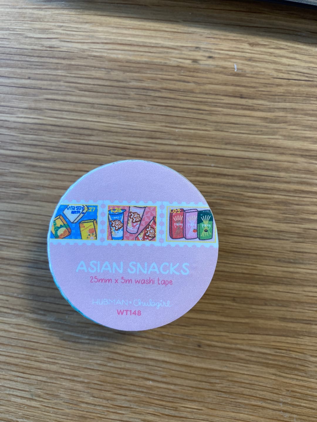 Customer photo review of Asian Snacks Washi Tape