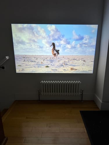 Customer photo review of Full HD Mini Portable Projector