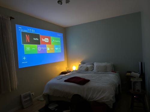 Customer photo review of Full HD Mini Portable Projector