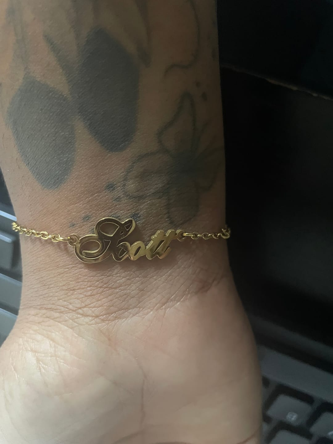 Customer photo review of Personalized Name Anklet/ Bracelet