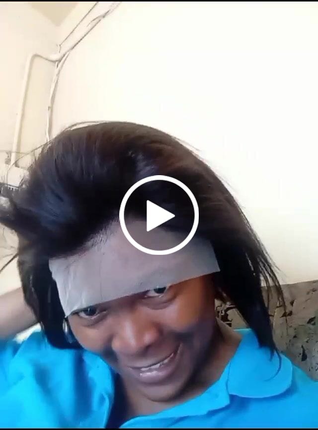 Customer video review of Brazilian 13x4 Lace Frontal Wig Straight