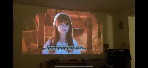Customer photo review of Full HD Mini Portable Projector