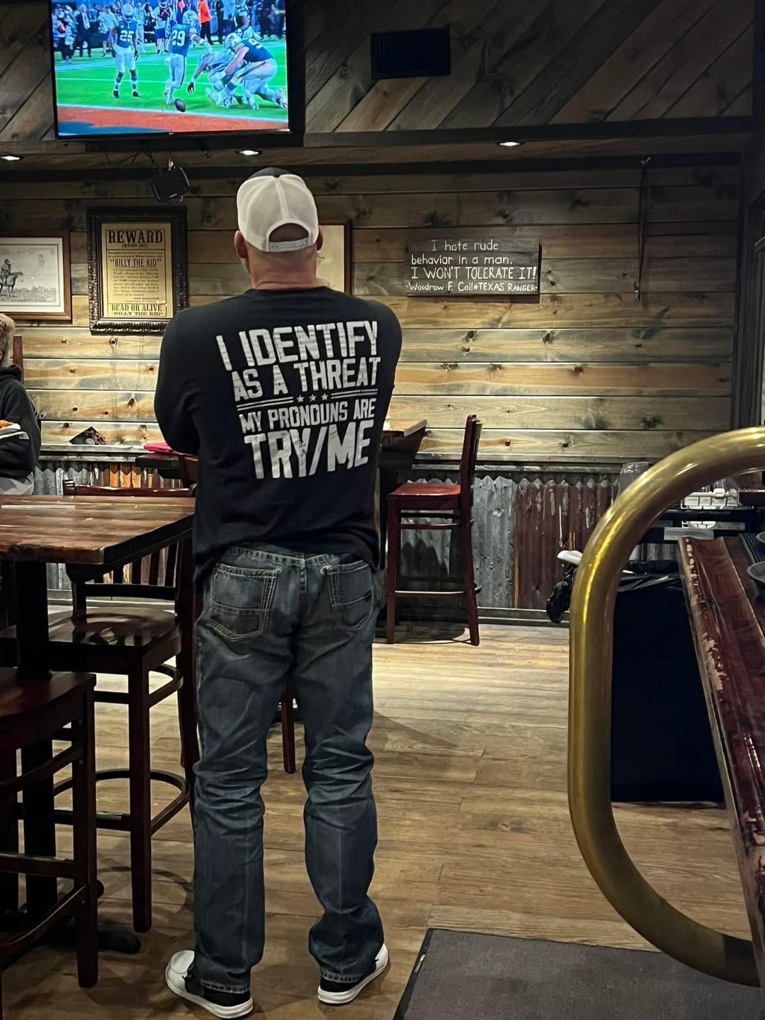 Customer photo review of I Identify As A Threat