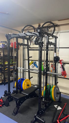 Customer photo review of Major Fitness SML07 All-In-One Home Gym Smith Machine