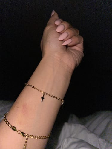 Customer photo review of cross bracelet
