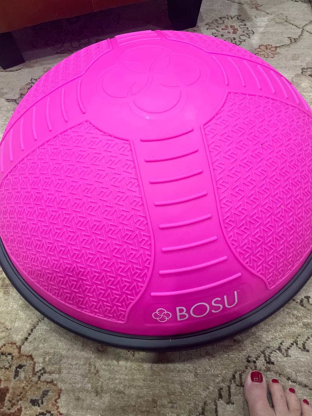Customer photo review of Limited Edition Pink BOSU® NexGen™ Home Balance Trainer