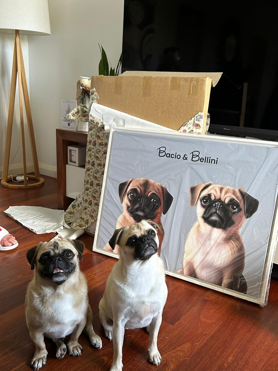 Customer photo review of Custom Pet Portrait - 2 Pet