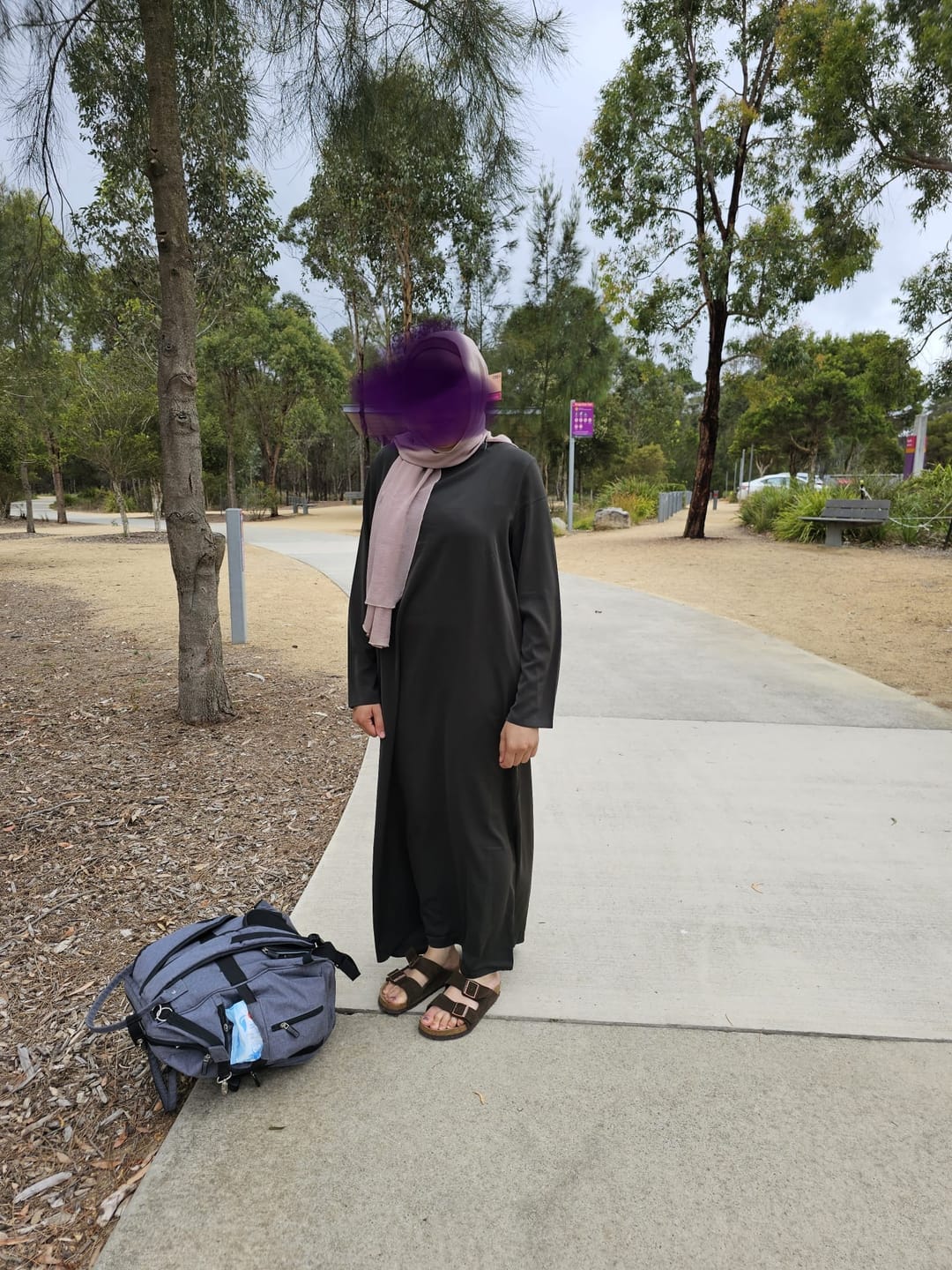 Customer photo review of Essential Abaya - Khaki