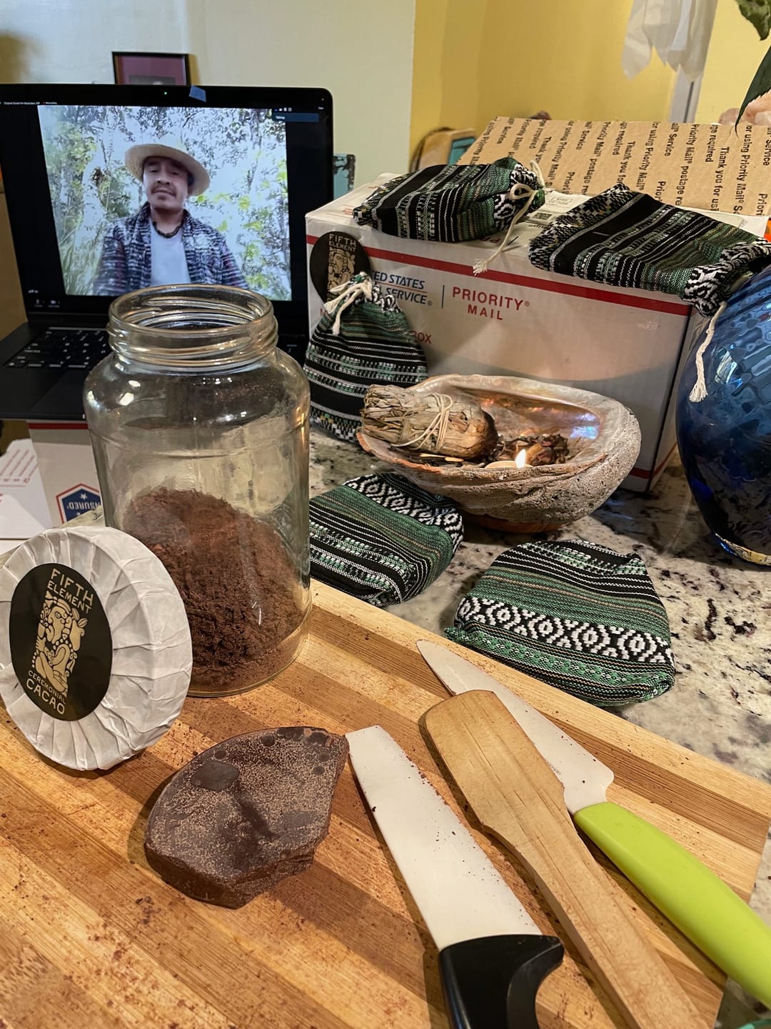 Customer photo review of Fifth Element Cahabón Cacao - 100% Pure Ceremonial Cacao Paste