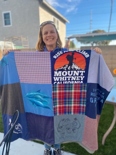 Customer photo review of Classic T-Shirt Blanket