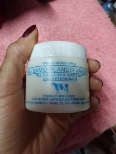 Customer photo review of Bálsamo Blanco Vaquita