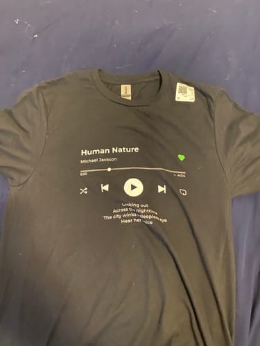 Customer photo review of Your Favorite Song T-Shirt Music Player
