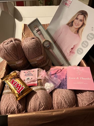 Customer photo review of Ladies Mystery Knitting Box