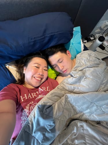 Customer photo review of Tidur Weighted Blankets