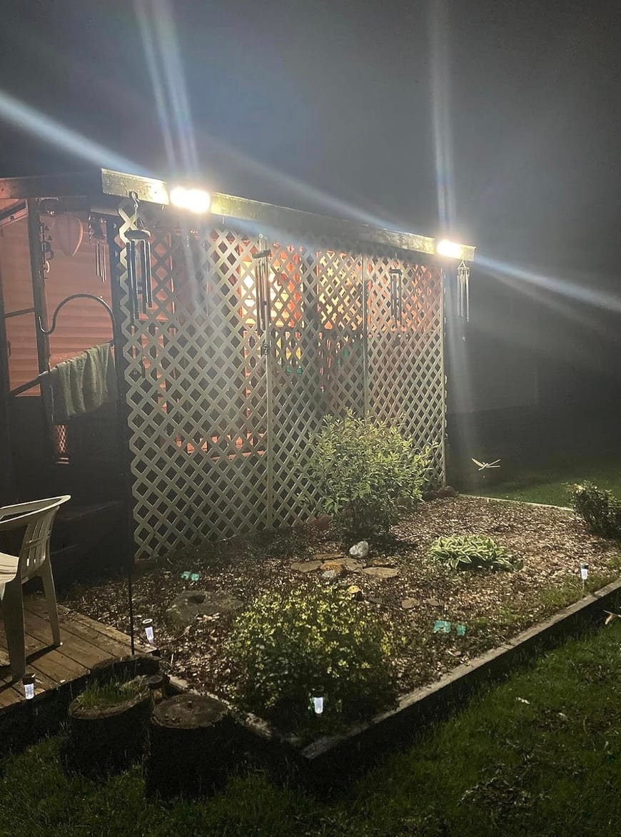 Customer photo review of SolaGarden™ 3 Head Motion Light