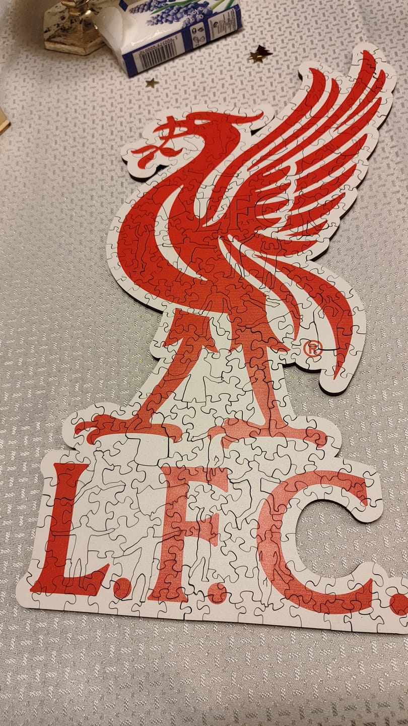 Customer photo review of Liverpool FC® Liver Bird Logo - Wooden Puzzle