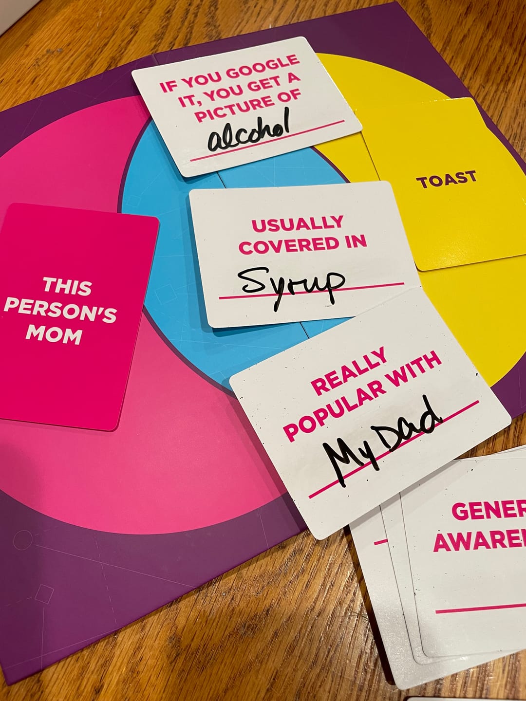 Customer photo review of Venns with Benefits: The Hilarious Venn Diagram Game