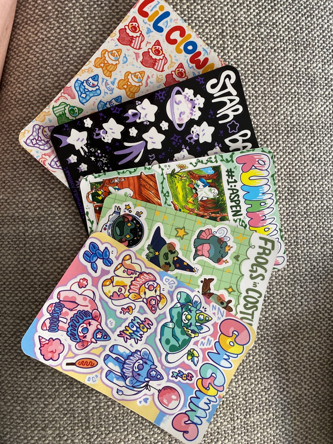 Customer photo review of Mystery Sticker Sheet Packs!