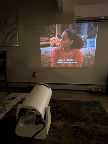Customer photo review of Full HD Mini Portable Projector