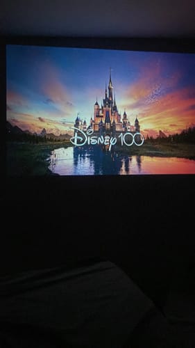 Customer photo review of Full HD Mini Portable Projector