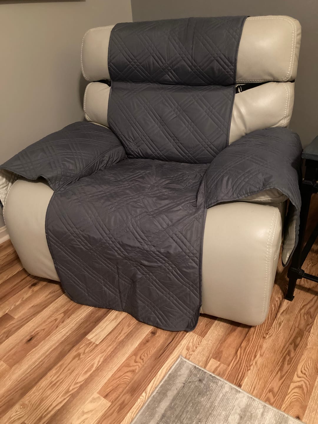 Customer photo review of Waterproof Recliner Chair Cover with Double Straps