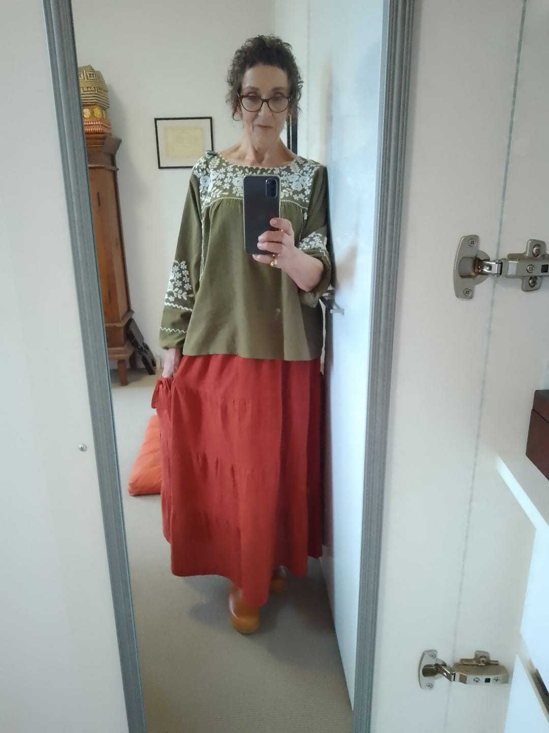 Customer photo review of Maxi Skirt Keela Rust