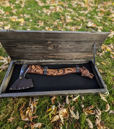 Customer photo review of Viking axe handmade Ulfhednar Warriors