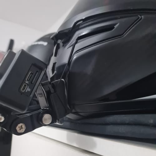 Customer photo review of Bell Race Star Flex Camera Mount