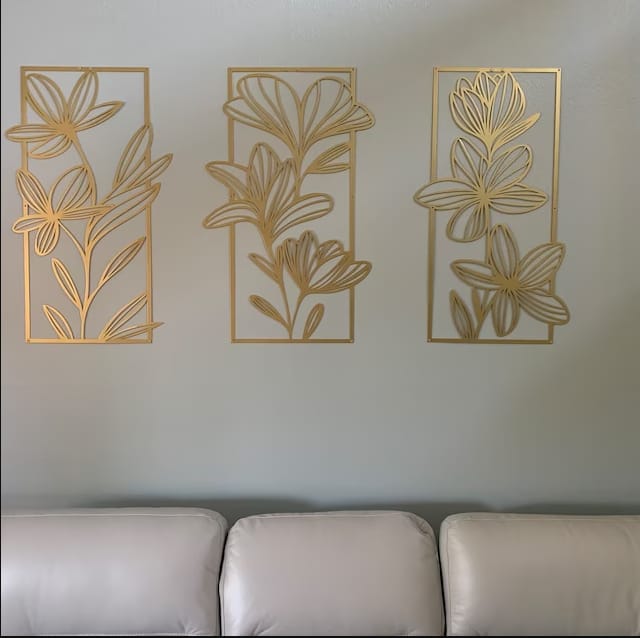Customer photo review of Daylily Metal Duvar Tablosu