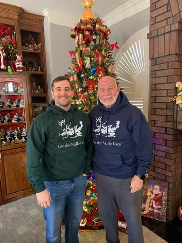 Customer photo review of Lake Custom Hooded Sweatshirt