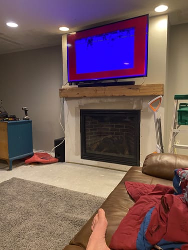 Customer photo review of Distressed Mantels