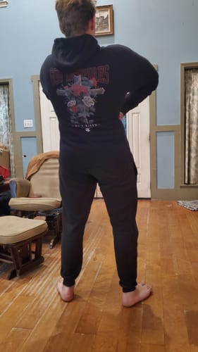 Customer photo review of Theophany 'He's Risen' Hoodie