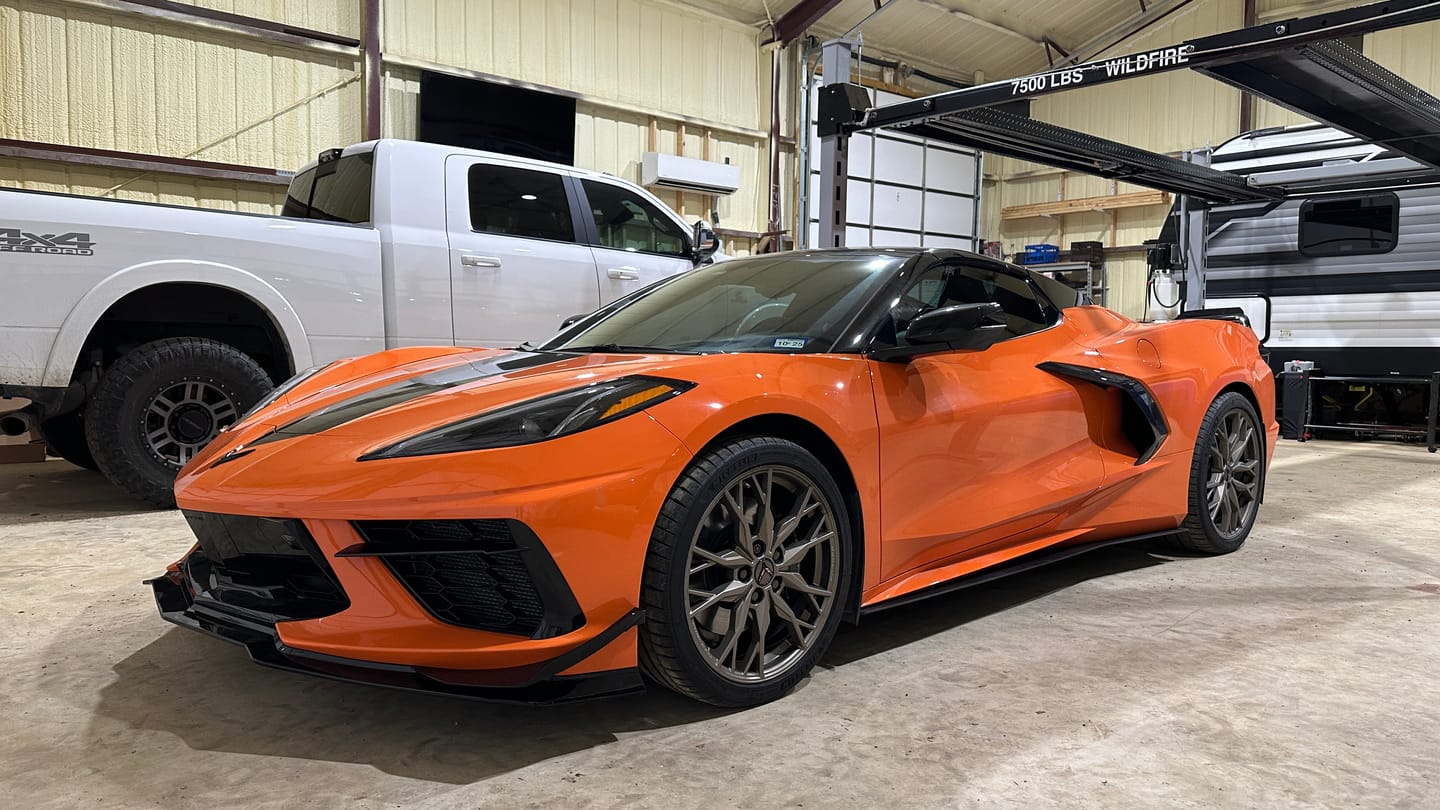Customer photo review of Corvette C8 Z06 Z07 Performance Front Lip & Canards