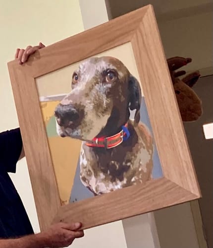 Customer photo review of Custom Paint By Numbers