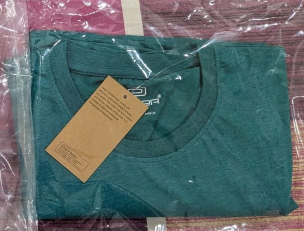 Customer photo review of Teal Green - Round Neck Solid Tshirts TS25004