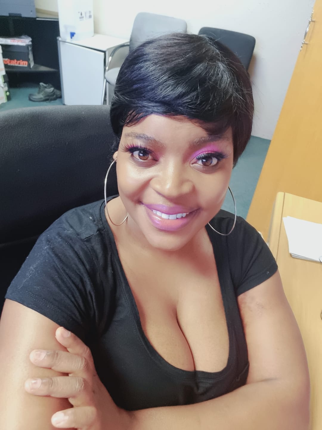 Customer photo review of Brazilian Pixie Wig - Straight