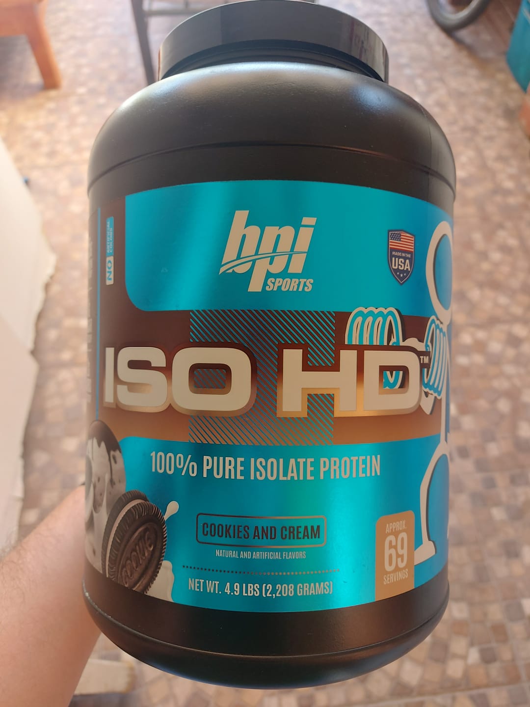 Customer photo review of Bpi Sports Iso HD Proteina Aislada 4.9 Lb