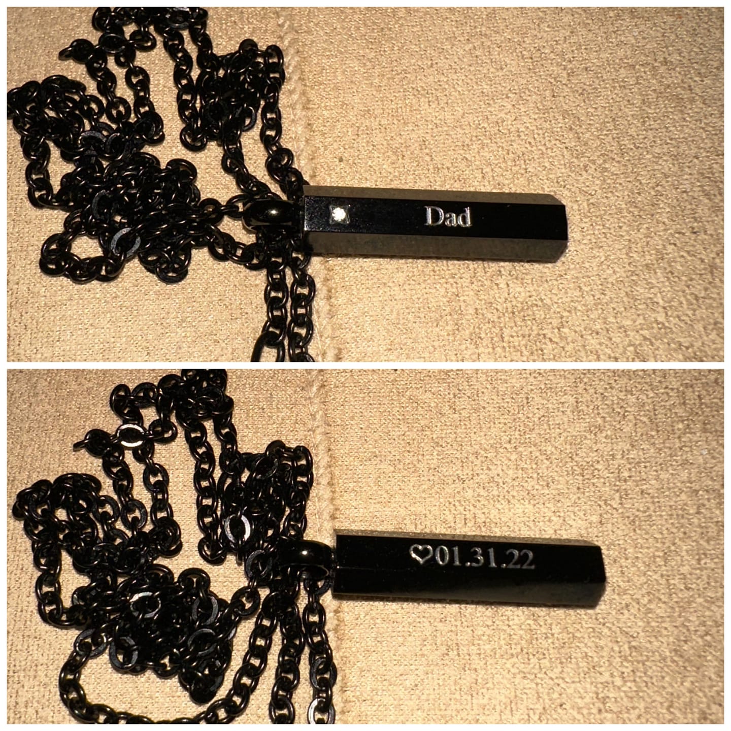 Customer photo review of Modern Urn Pendant