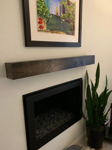 Customer photo review of Contemporary Mantels