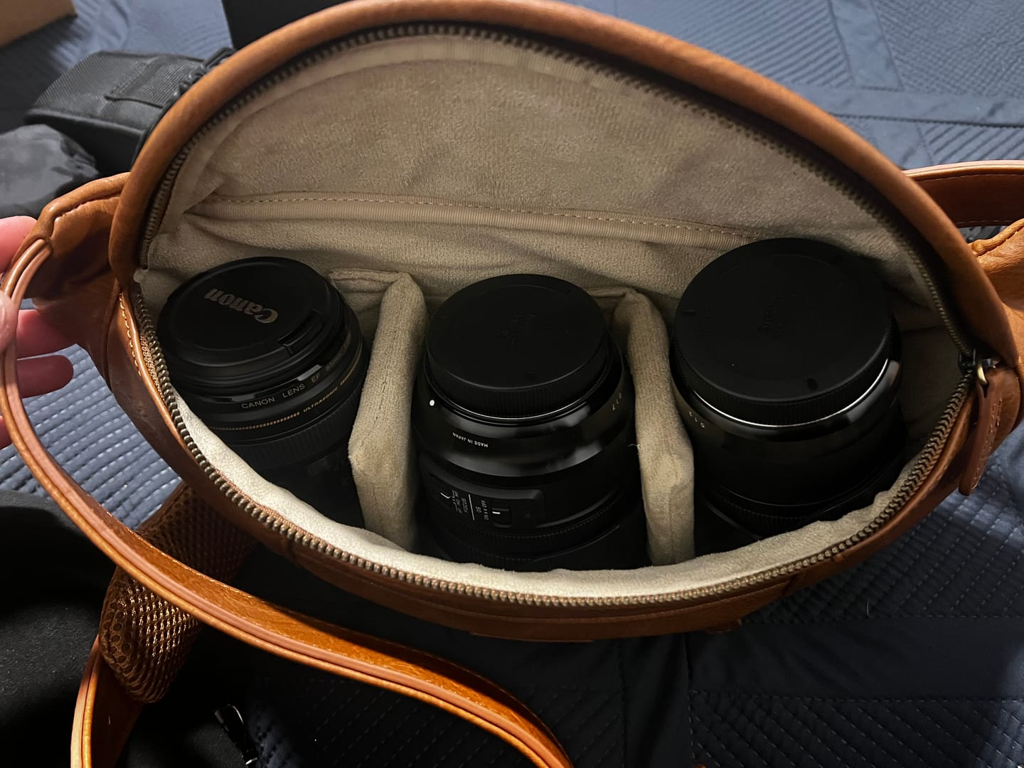 Customer photo review of The Photographer's Sling Bag