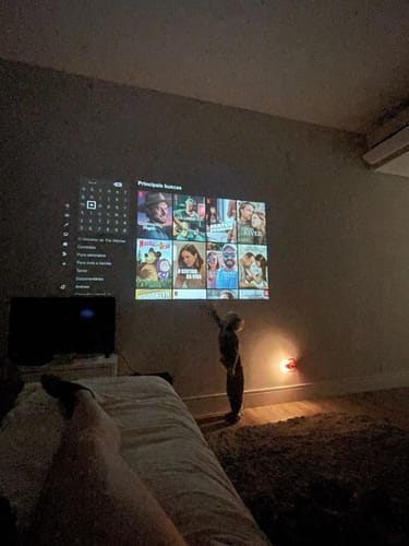 Customer photo review of Full HD Mini Portable Projector
