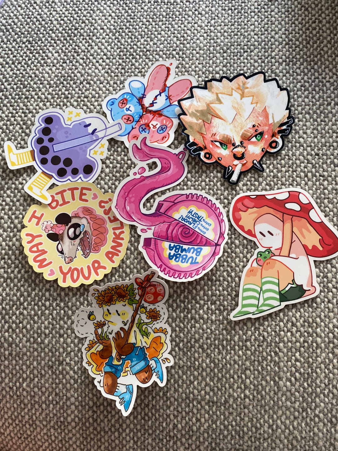 Customer photo review of Sticker Mystery Packs!