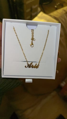 Customer photo review of Personalized Name Necklace