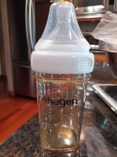 Customer photo review of Hegen Nipple Fast Flow, 2-Pack (6 months and beyond)