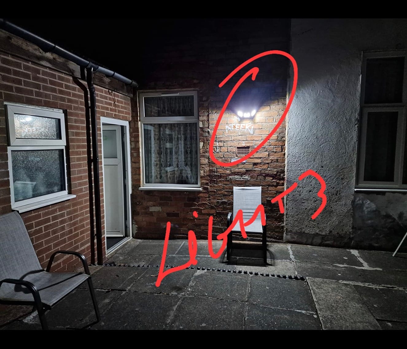 Customer photo review of SolaGarden™ 3 Head Motion Light