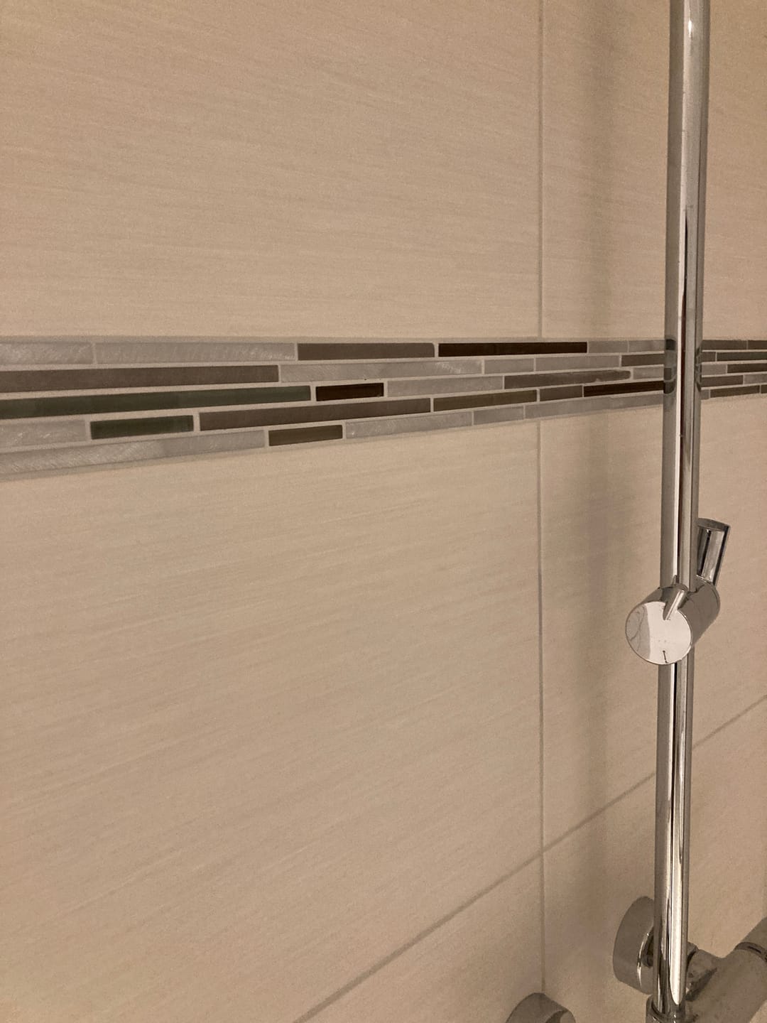 Customer photo review of Mosaik Glas & Aluminium Cosmos Earth Brown Beige Silver Brick 30x30cm